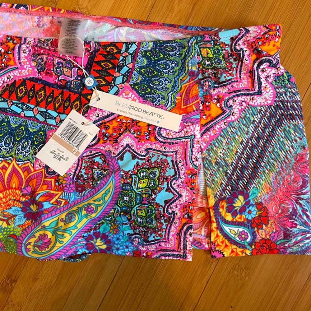 NWT boho swim skirt